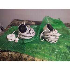 2 Google Nest Cam Outdoor Security Cameras NC2100ES – Tested Working Used